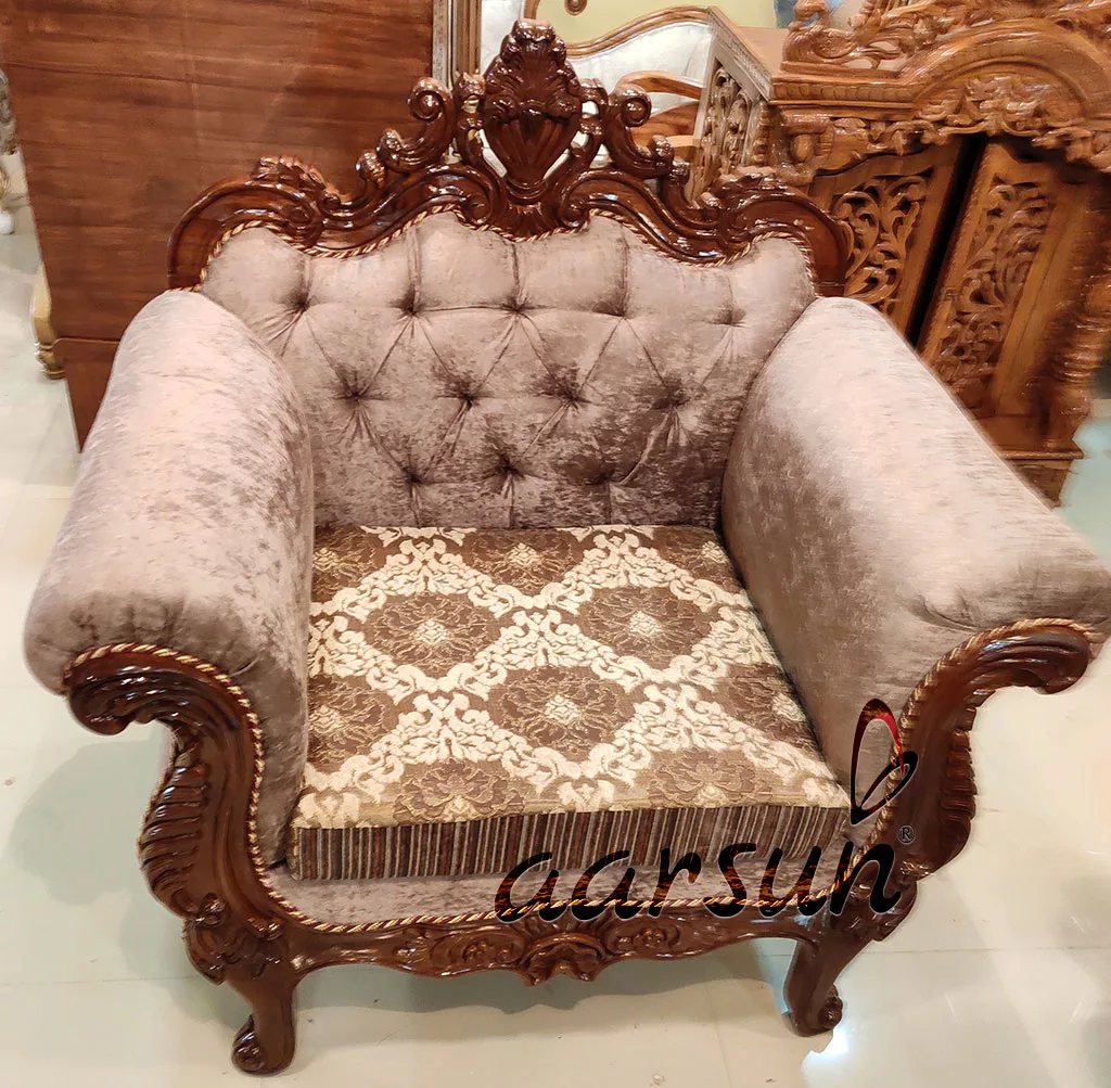 Hand-Carved Wooden Sofa for Home UH-SF-0070-C