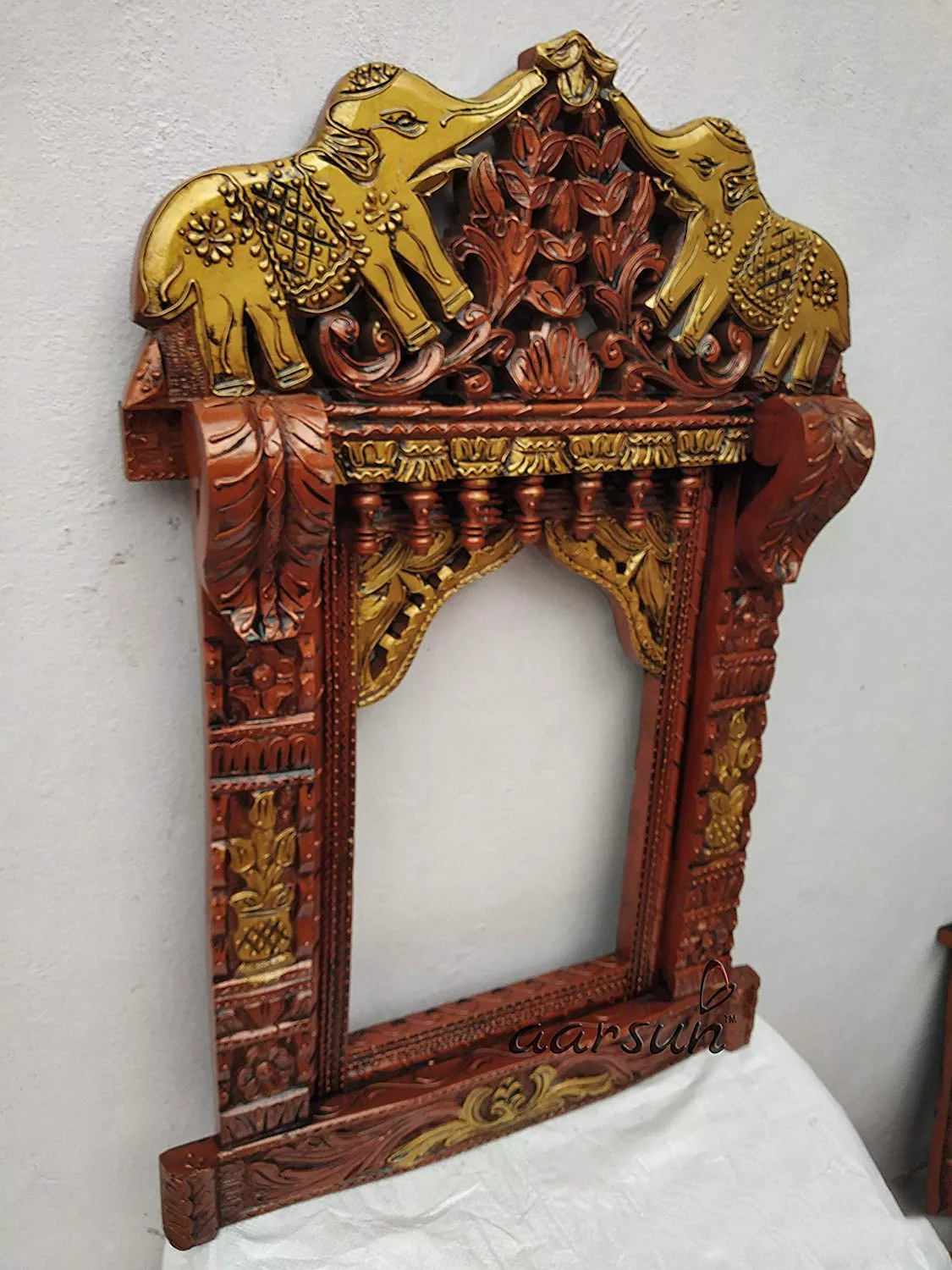 Hand-carved Rajasthani Jharokha UH-JH-0028-C