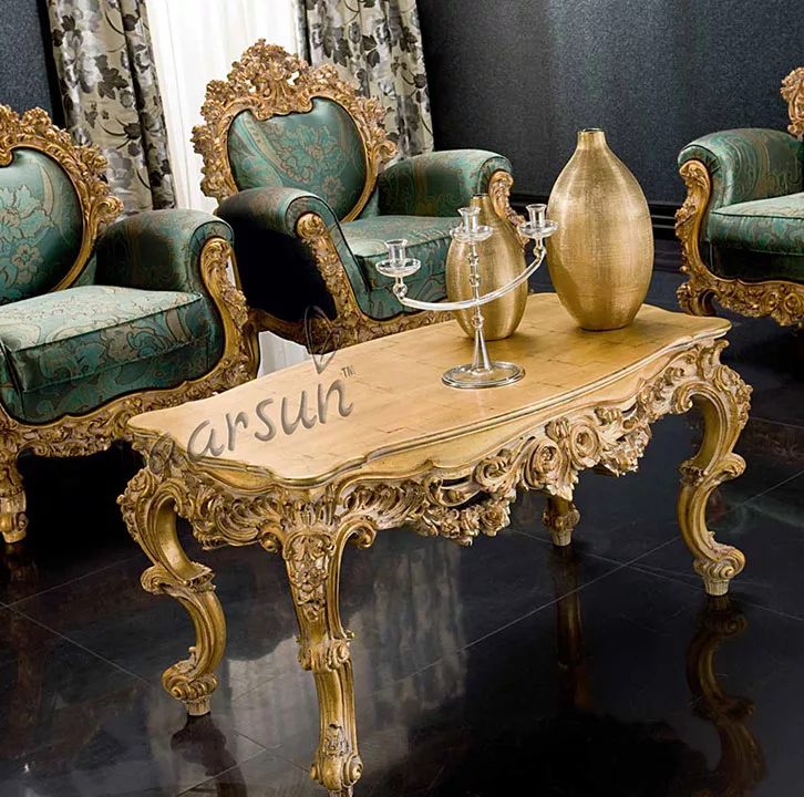 Handcrafted Antique Wood Sofa Set UH-SF-0058-A