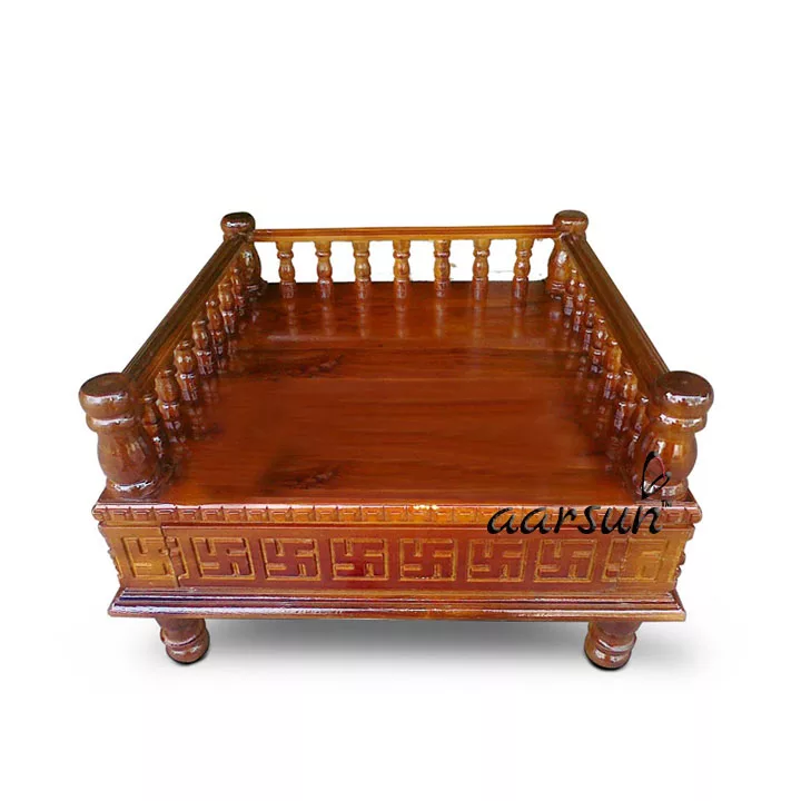 Aarsun Handcrafted Pooja Chowki Special for Ganesh Chaturthi UH-CHWK-0002-A