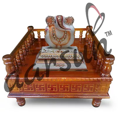 Wooden Handmade Pooja Chowki