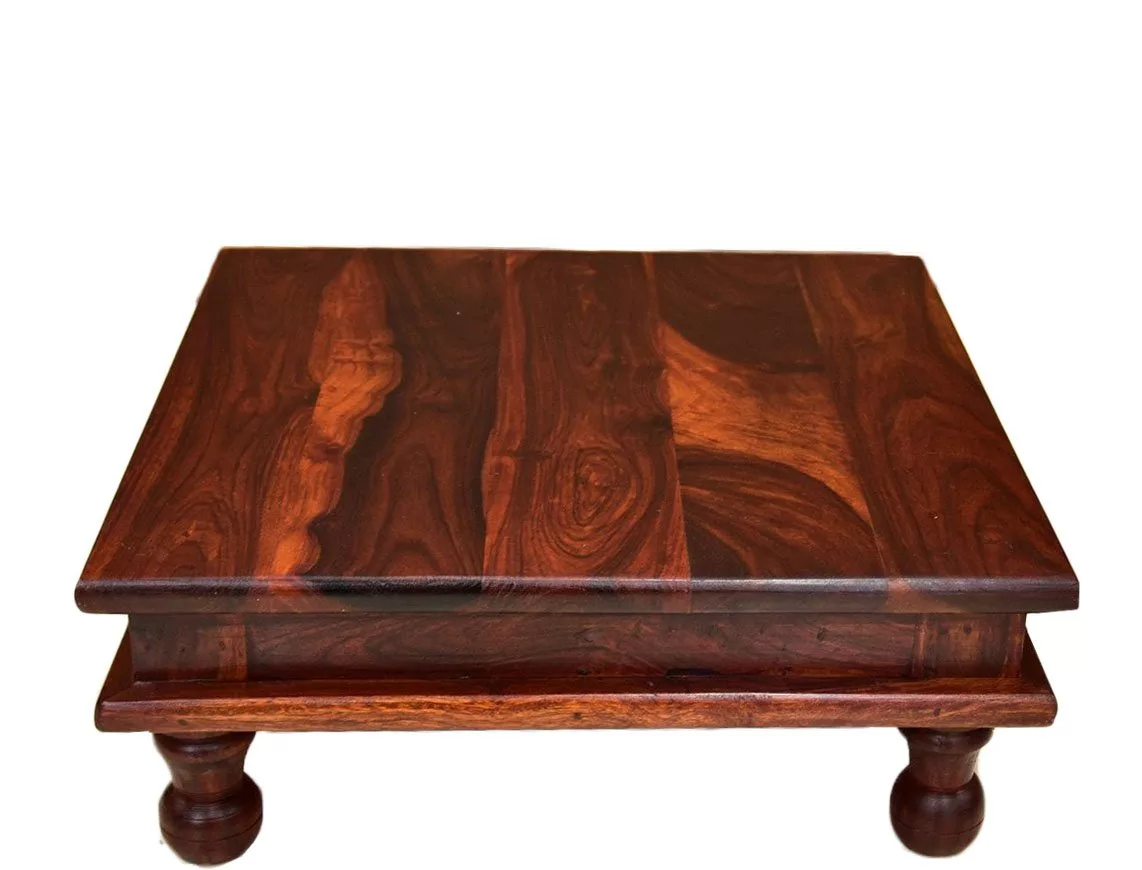 Handcrafted Wooden Puja Chowki for Ganesh Chaturthi UH-CHWK-0010-A