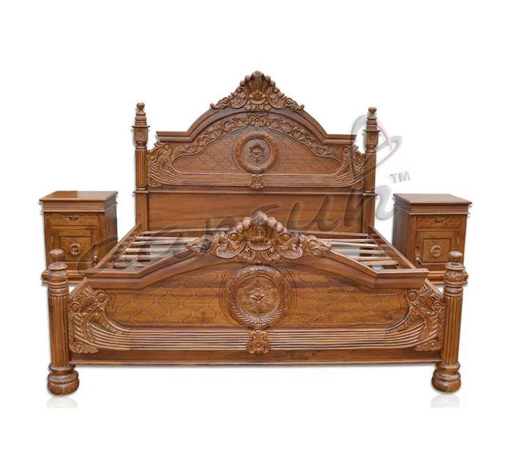antique design bed solid wood classical designs