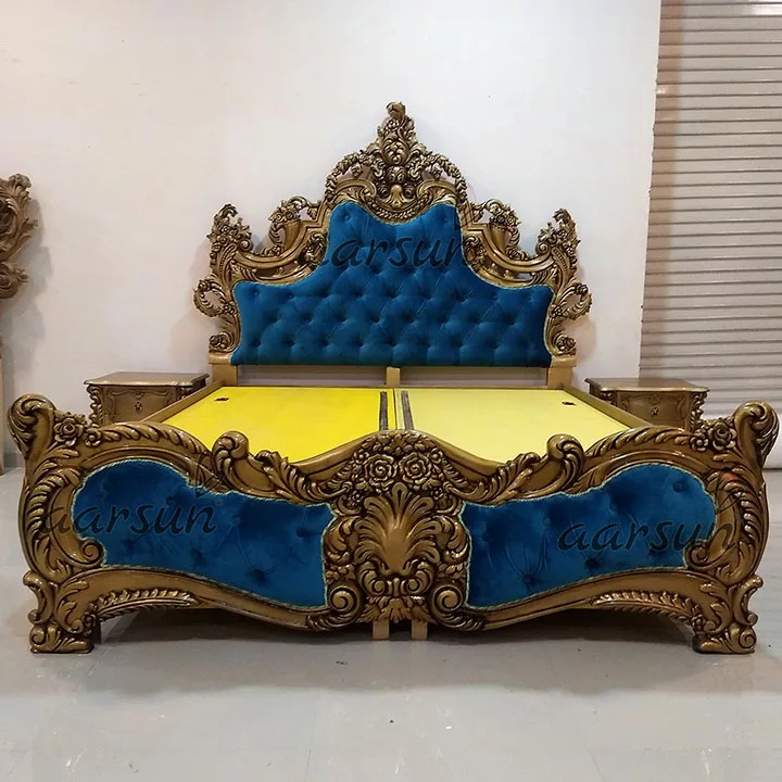 Handmade Wooden Bed with Storage – UH-BED-0016-A