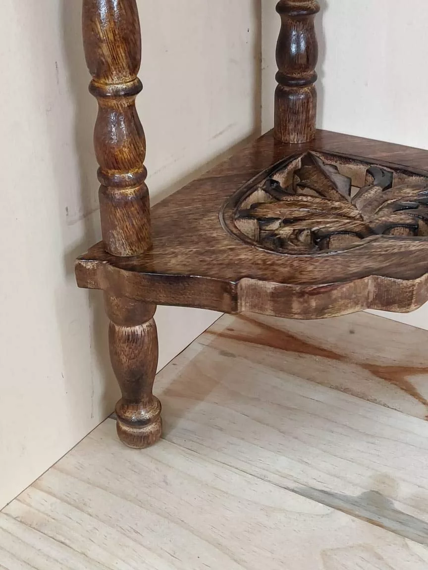 Image for Handmade Wooden Corner Stand UH-COR-0011-C