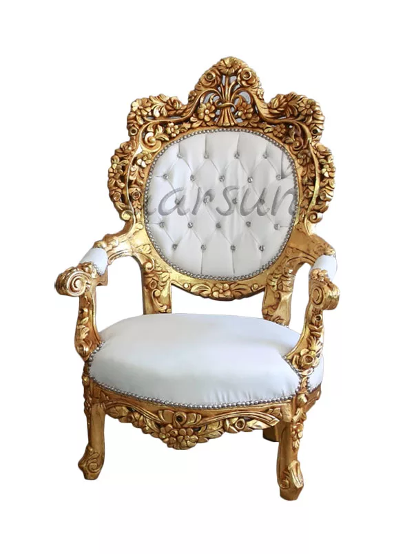 Handmade Wooden Sofa for Living area in Gold Polish UH-SF-0023-A