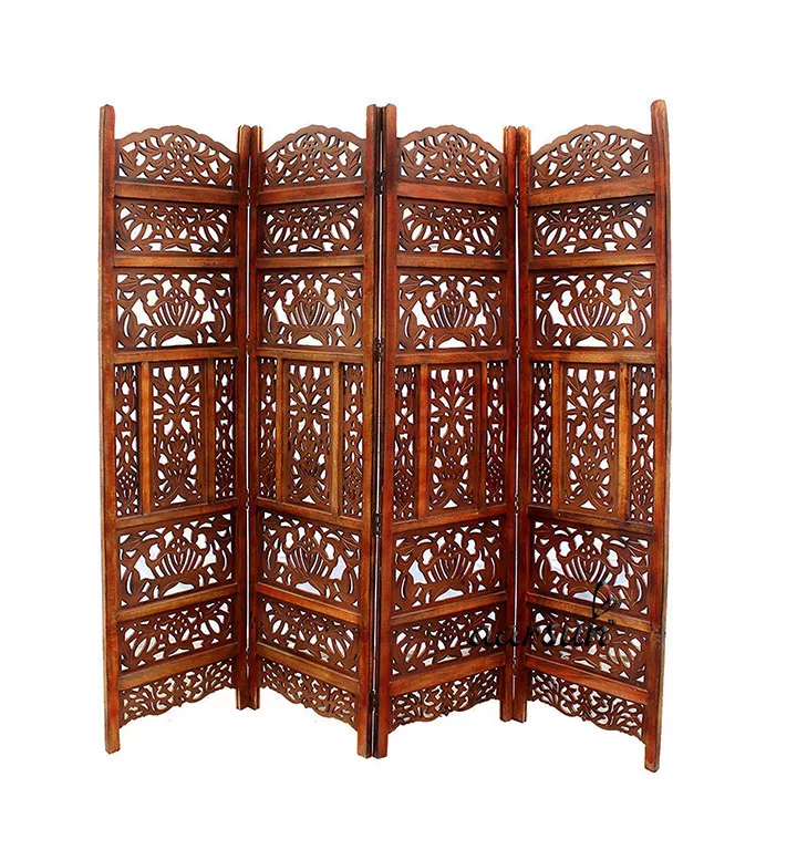 Leaf Design Wooden Room Divider Aarsun UH-RD-0042