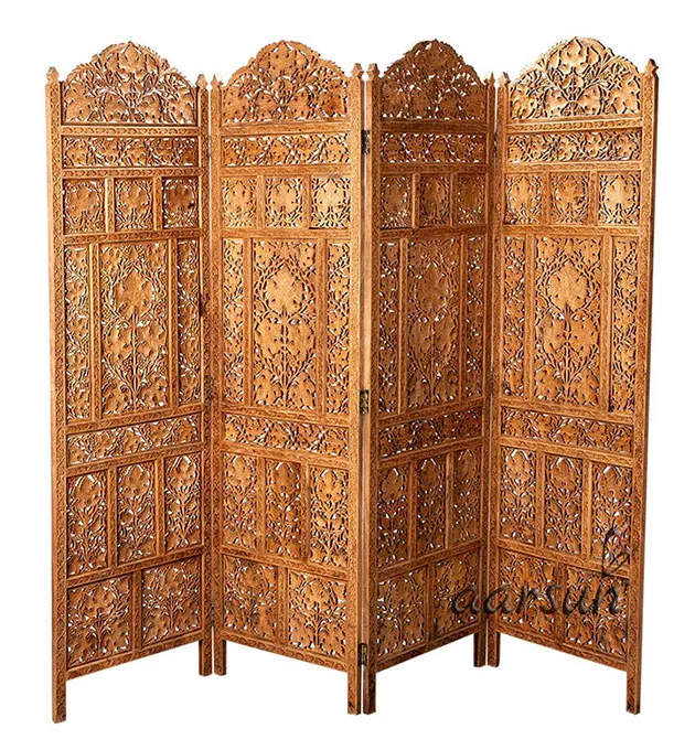 Leaves Carved Room Divider Aarsun UH-PART-0065