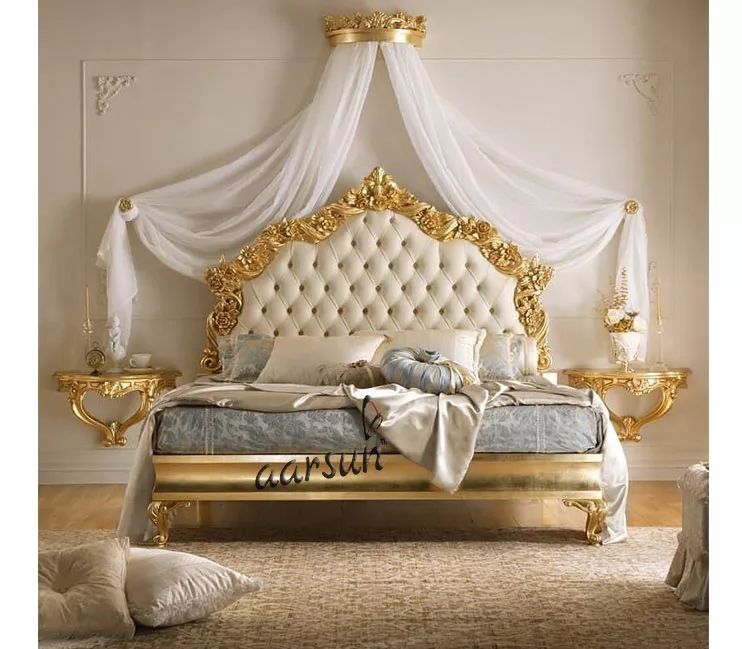 UH-BED-0038 Aarsun Wooden French Style Bed