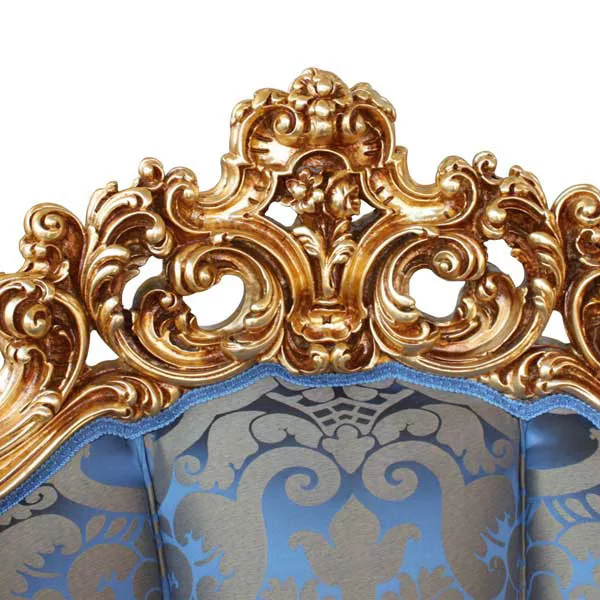 Luxury Sofa Set teak wood in gold finish UH-SF-0003-1