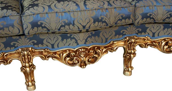 Luxury Sofa Set teak wood in gold finish UH-SF-0003-D