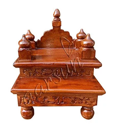 UH-CHWK-0013 Aarsun Wooden Pooja Chowki