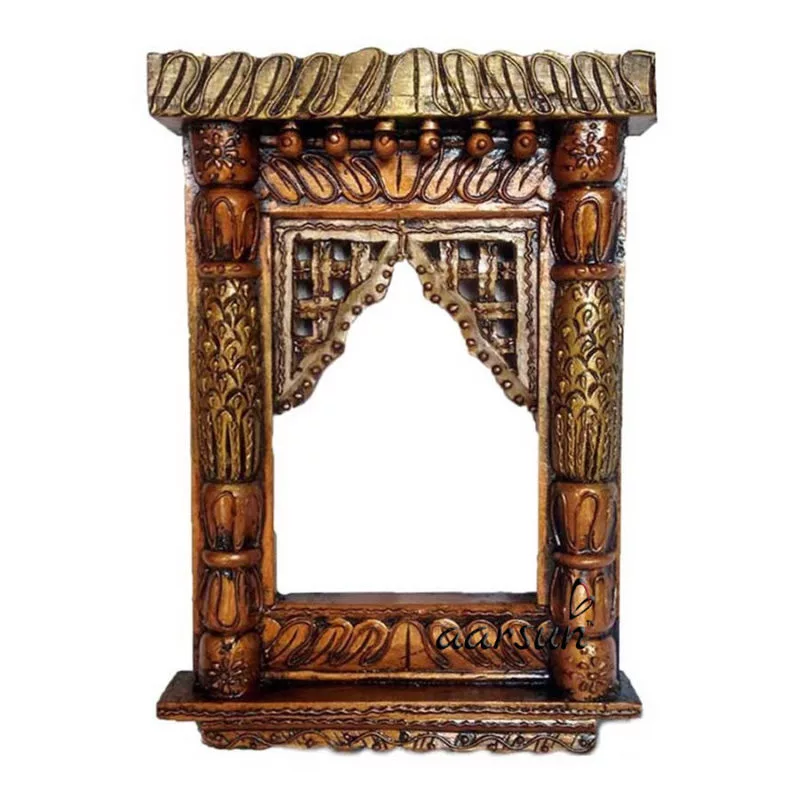 Natural Wooden Jharokha Aarsun UH-JH-0040