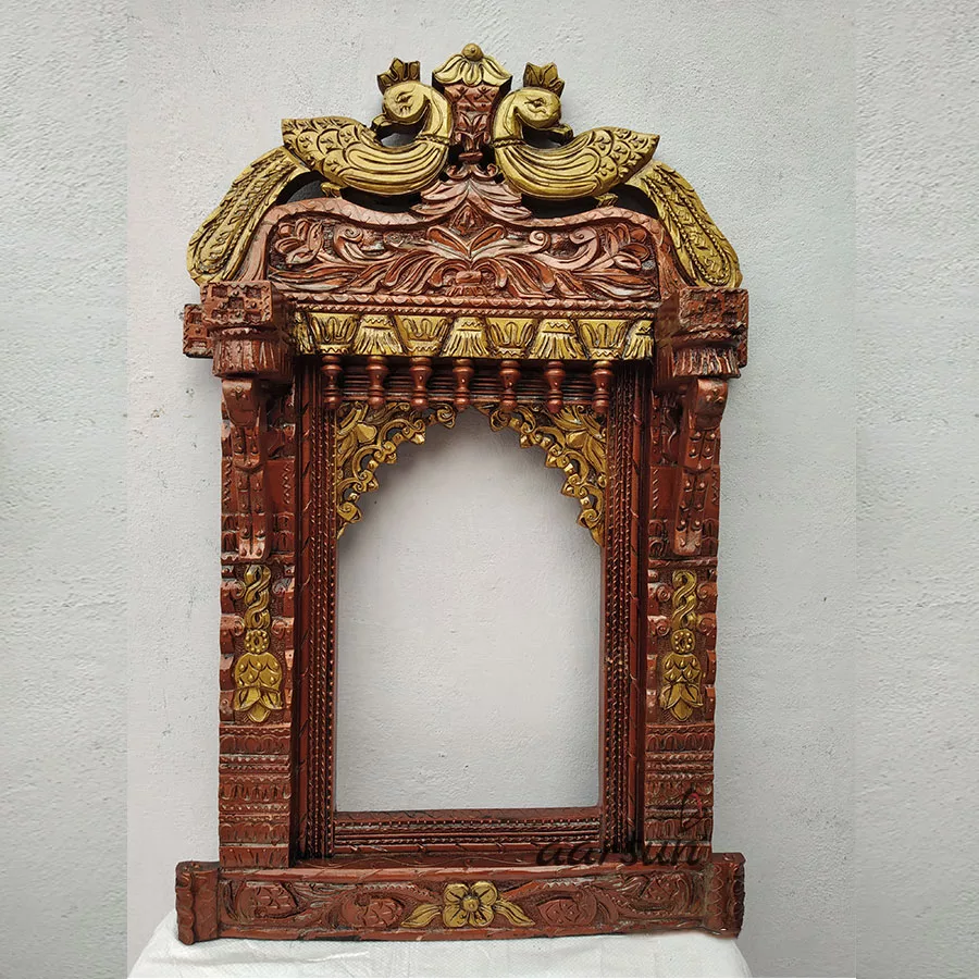 Peacock Carving Jharokha Aarsun UH-JH-0023