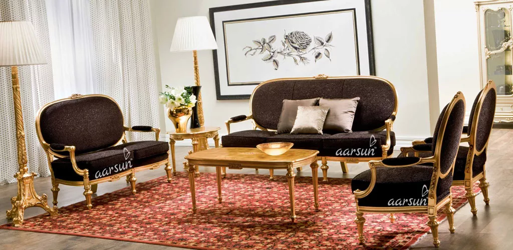 UH-SF-0099 Wooden Premium Quality Sofa Set