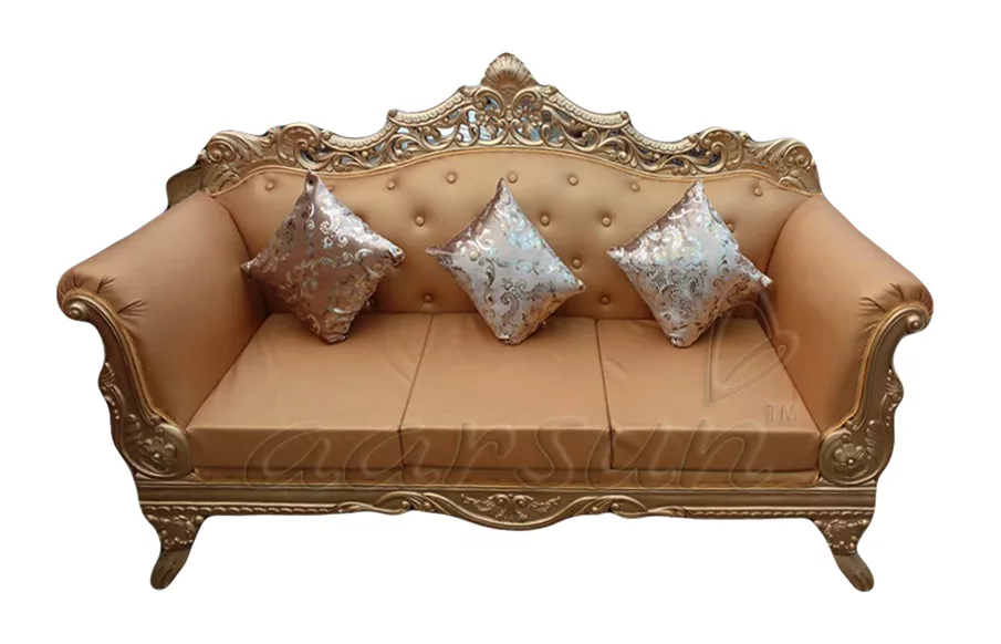 Rajwada Design Wooden Sofa Set (3+2+1+1) SOFA UH-SF-0037-C