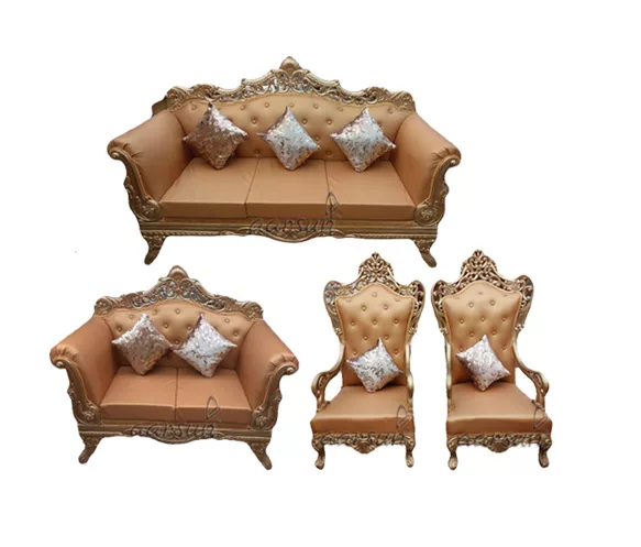 UH-SF-0037 Wooden Rajwada Design Sofa Set