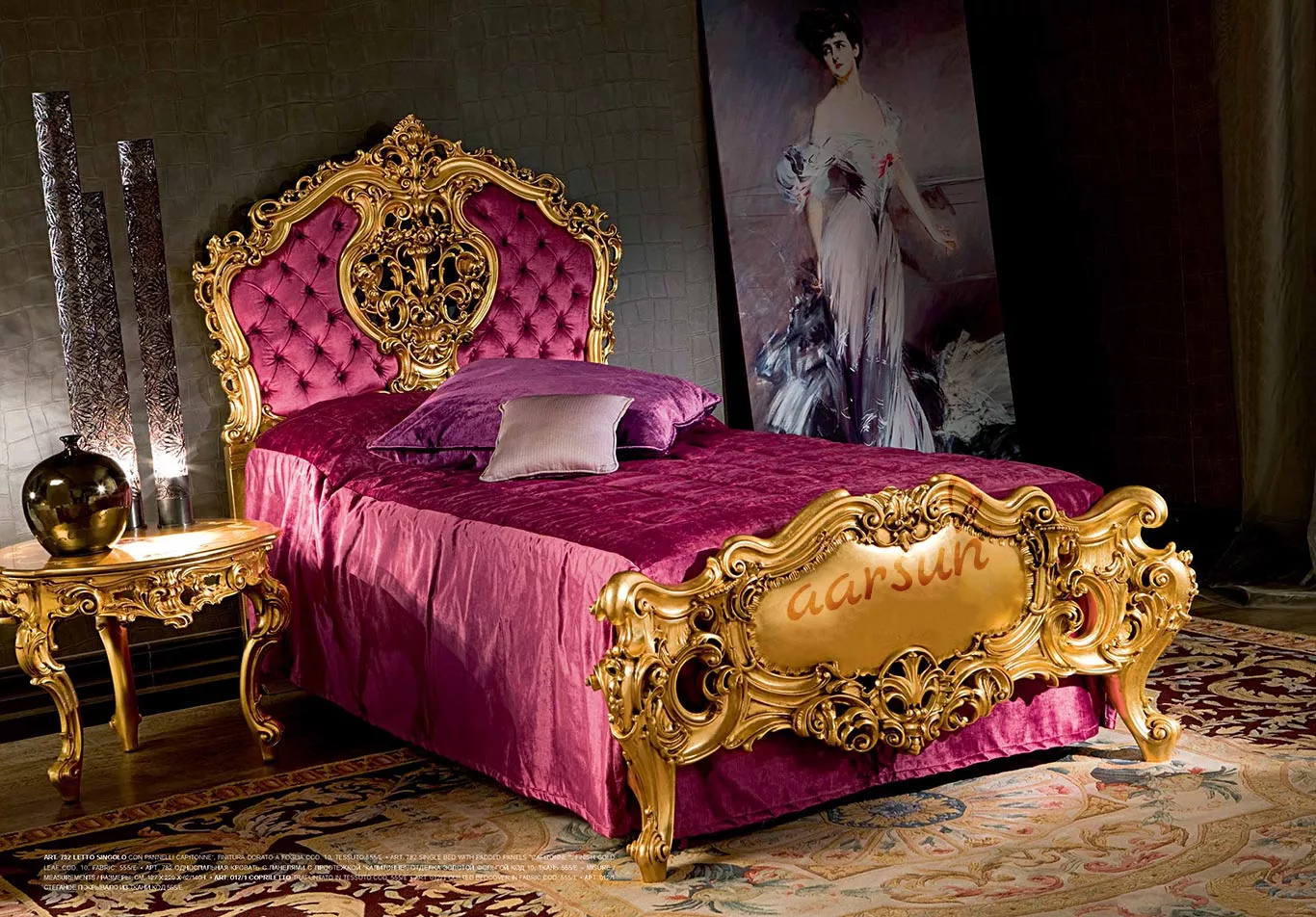 UH-BED-0005 Aarsun Wooden Royal Bed
