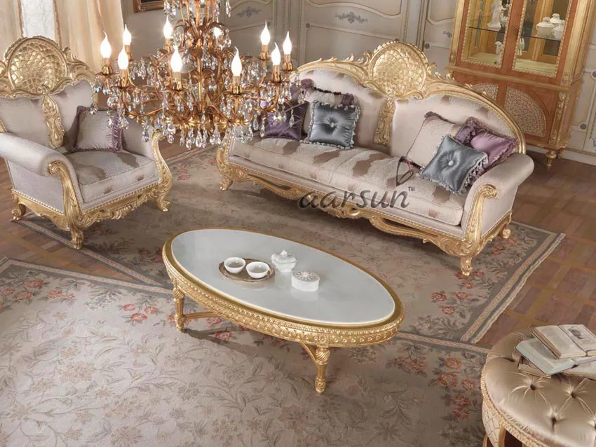 Royal Finish Sofa Set for Luxury Home SF-0030-B