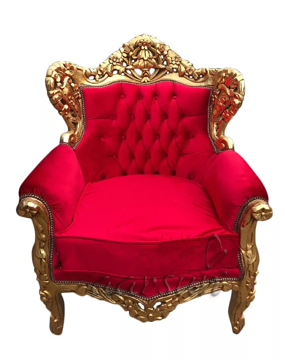 Royal Wood Sofa in Gold Finish UH-SF-0025-B