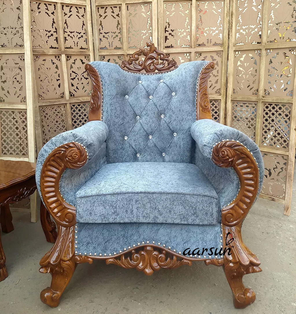 Teak Wood Sofa Set – Natural Finish UH-SF-0079-D