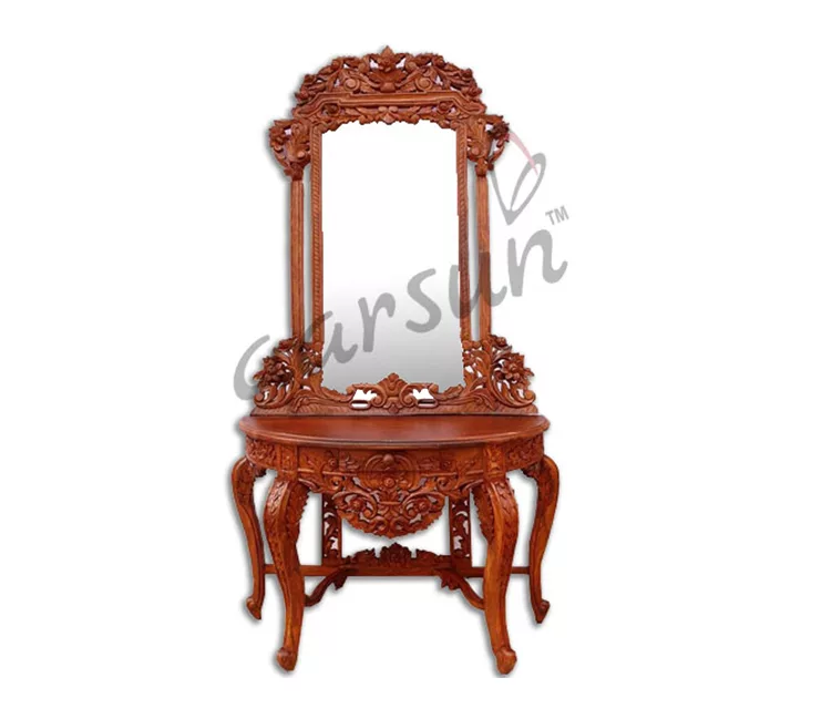 UH-DRSR-0011 Teakwood Dressing Table