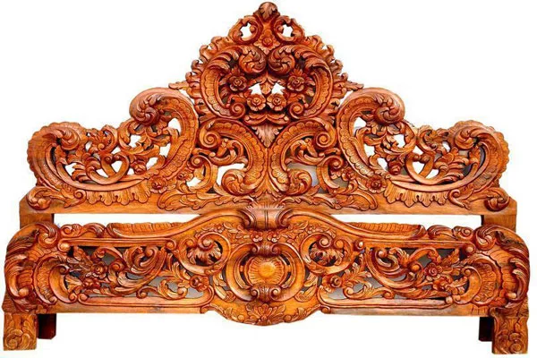 Wooden Antique Style Bed frame UH-BED-0021-A