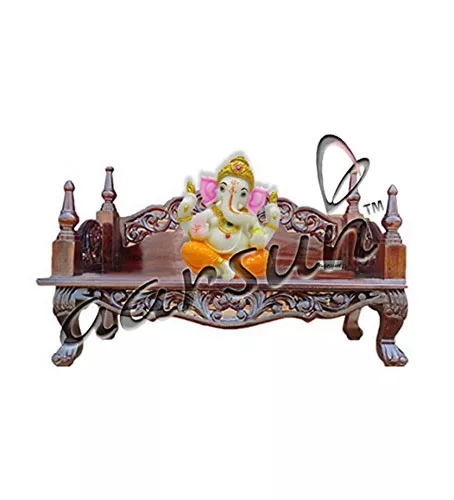 UH-CHWK-0003 Aarsun Wooden Pooja Singhasan Chowki