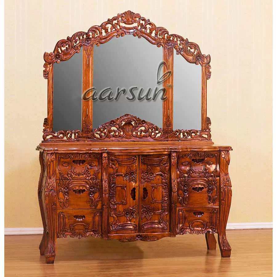 Aarsun Wooden Makeup Dresser Table