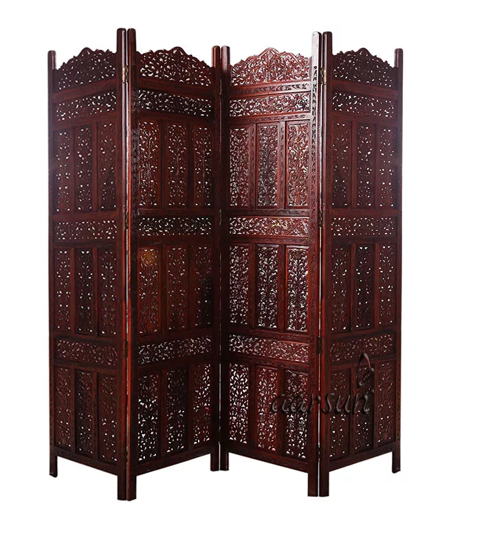Wooden Handcrafted Partition Screen Aarsun UH-PART-0074