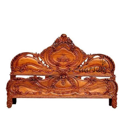 UH-BED-0023 Aarsun Wooden Handmade Bed Frame