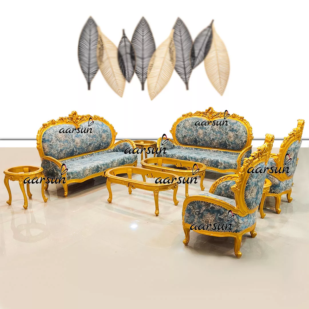 Metallic Gold Royal Sofa Set - Center Table UH-YT-255