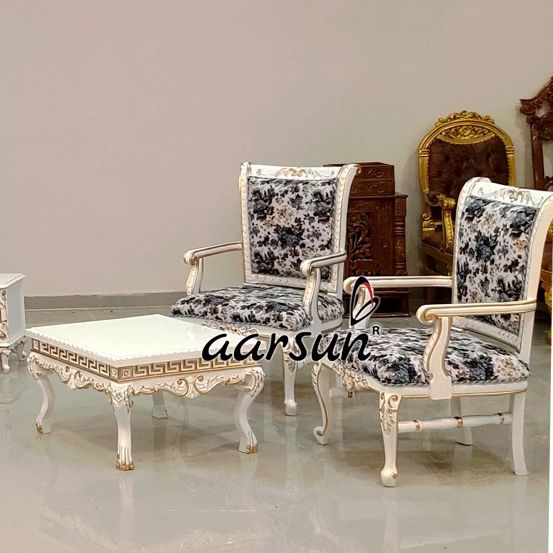 Royal Bedroom Set in White Polish YT-261-D