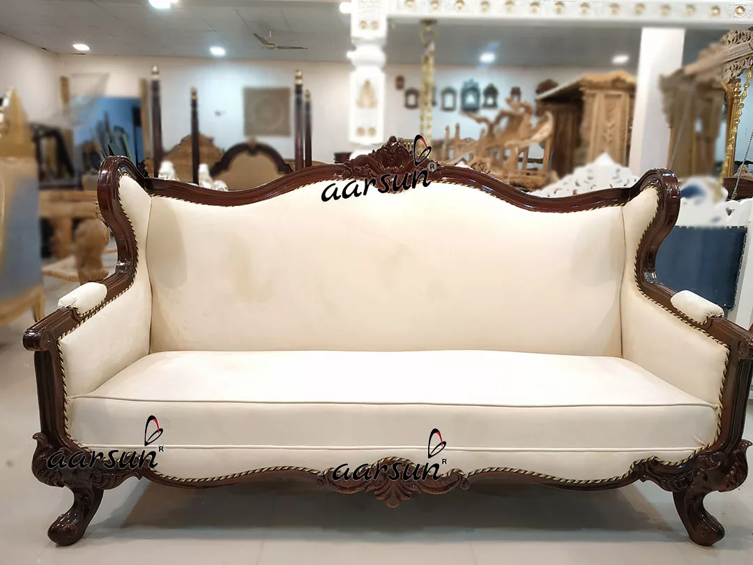 Amazing Trending Design 7 Seater Wooden Sofa Set