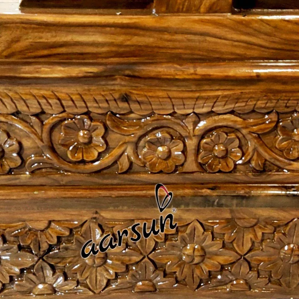 Teak Wood Krishna Jhula Laddu Gopal Jhula UH-YT-276-C