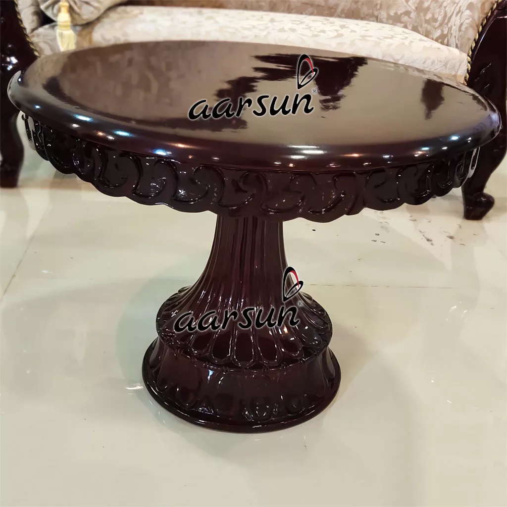 Wooden Couch with 2 Sofa Chairs in Dark Finish UH-YT-280-B