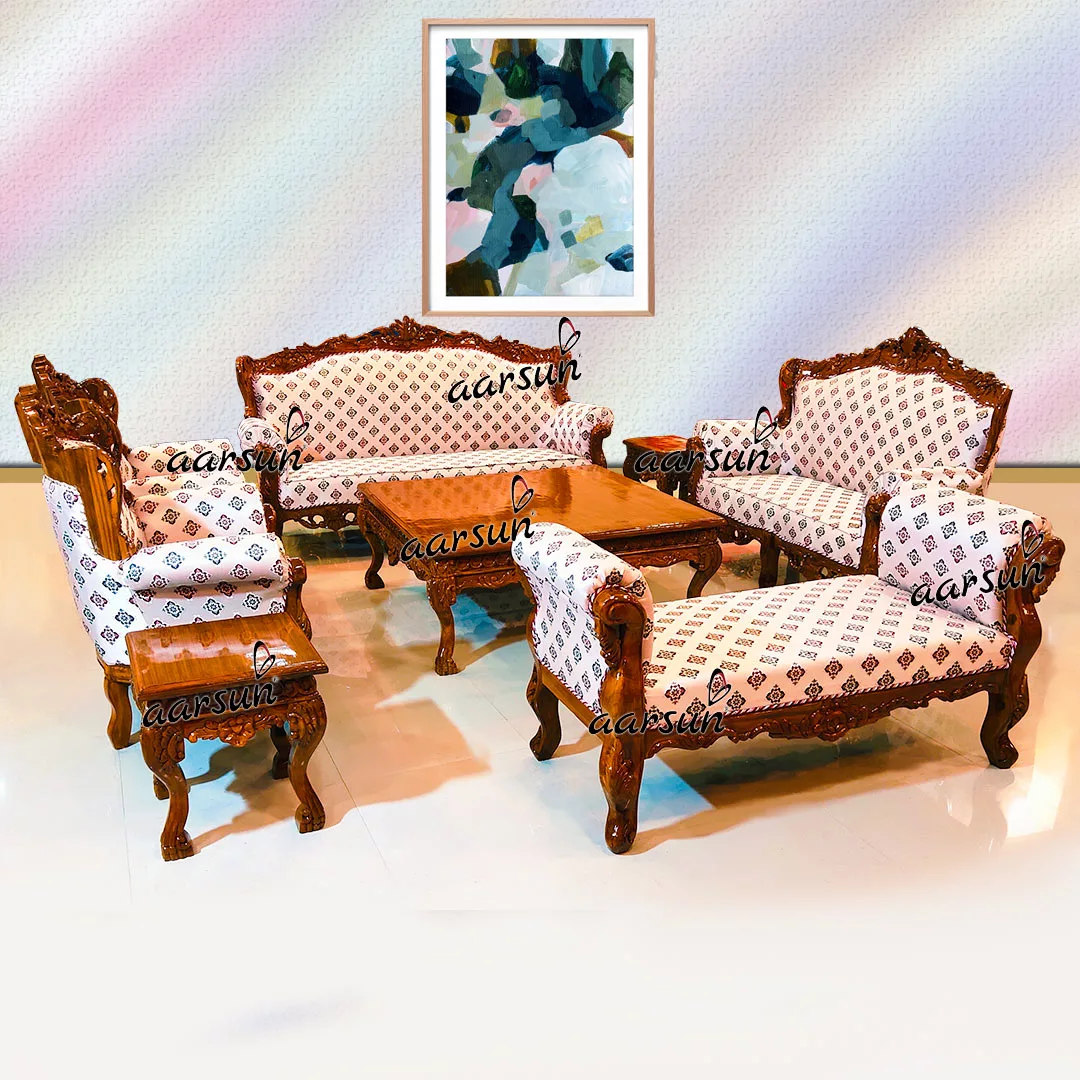Image for 9 Seater Sofa Set in Teak Wood UH-YT-297