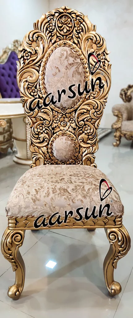 Aarsun Gold Dining Set 6 Seater UH-YT-283-C