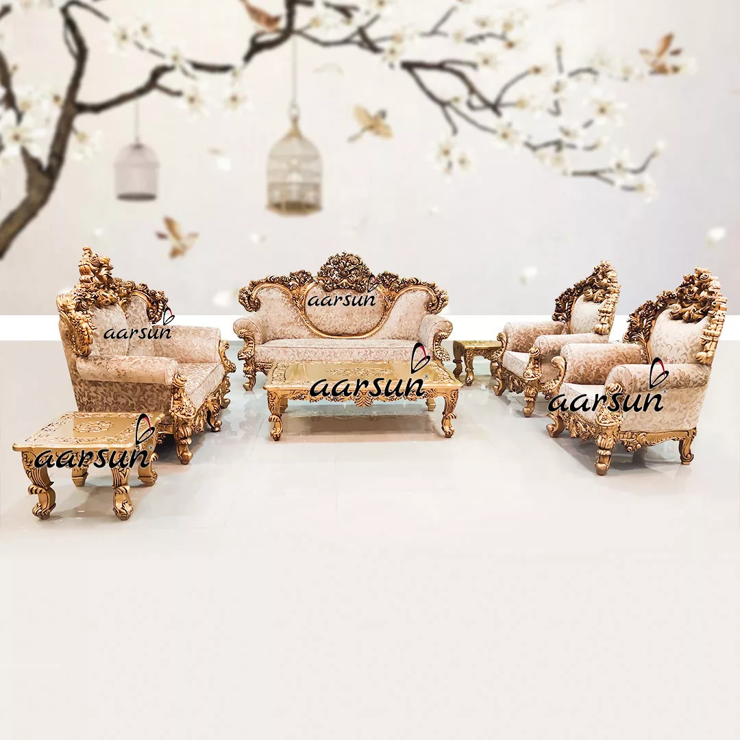 Image for Luxury Sofa Set in Gold Finish UH-YT-292(A)