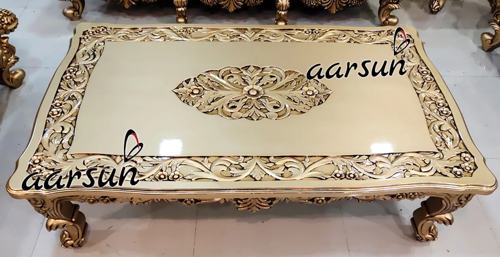 Aarsun Wooden Gold Center Table UH-YT-292(A)