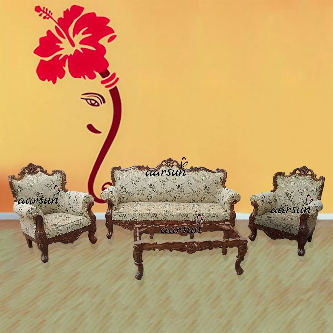 Image for Sheesham Sofa Set 3+1+1 - UH-YT-116