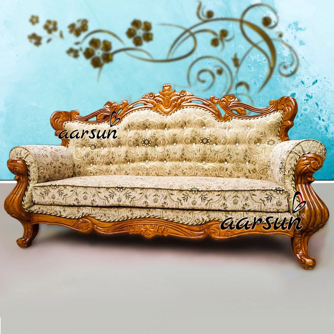 Teak Wood Royal Sofa UH-SF-0125