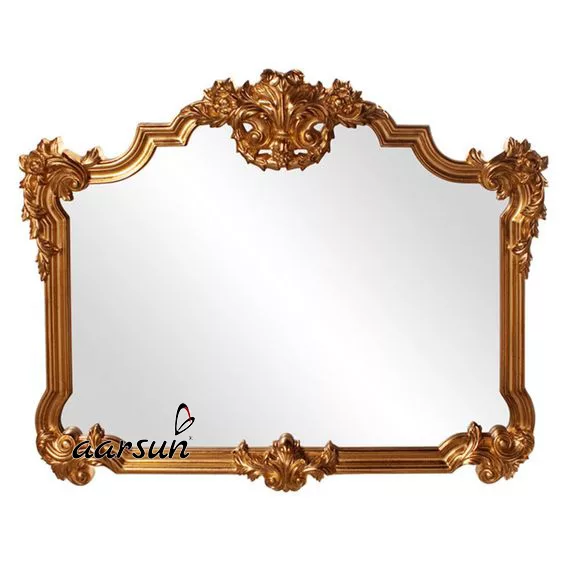 Wooden Gold Mirror Frame UH-FRM-0017