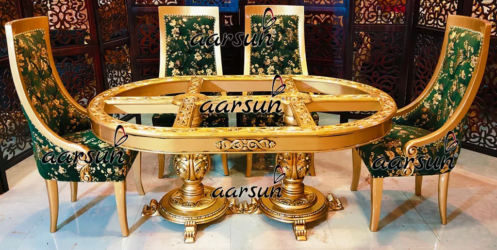 6 Seater Luxury Dining Set in Teak Wood UH-YT-334-A