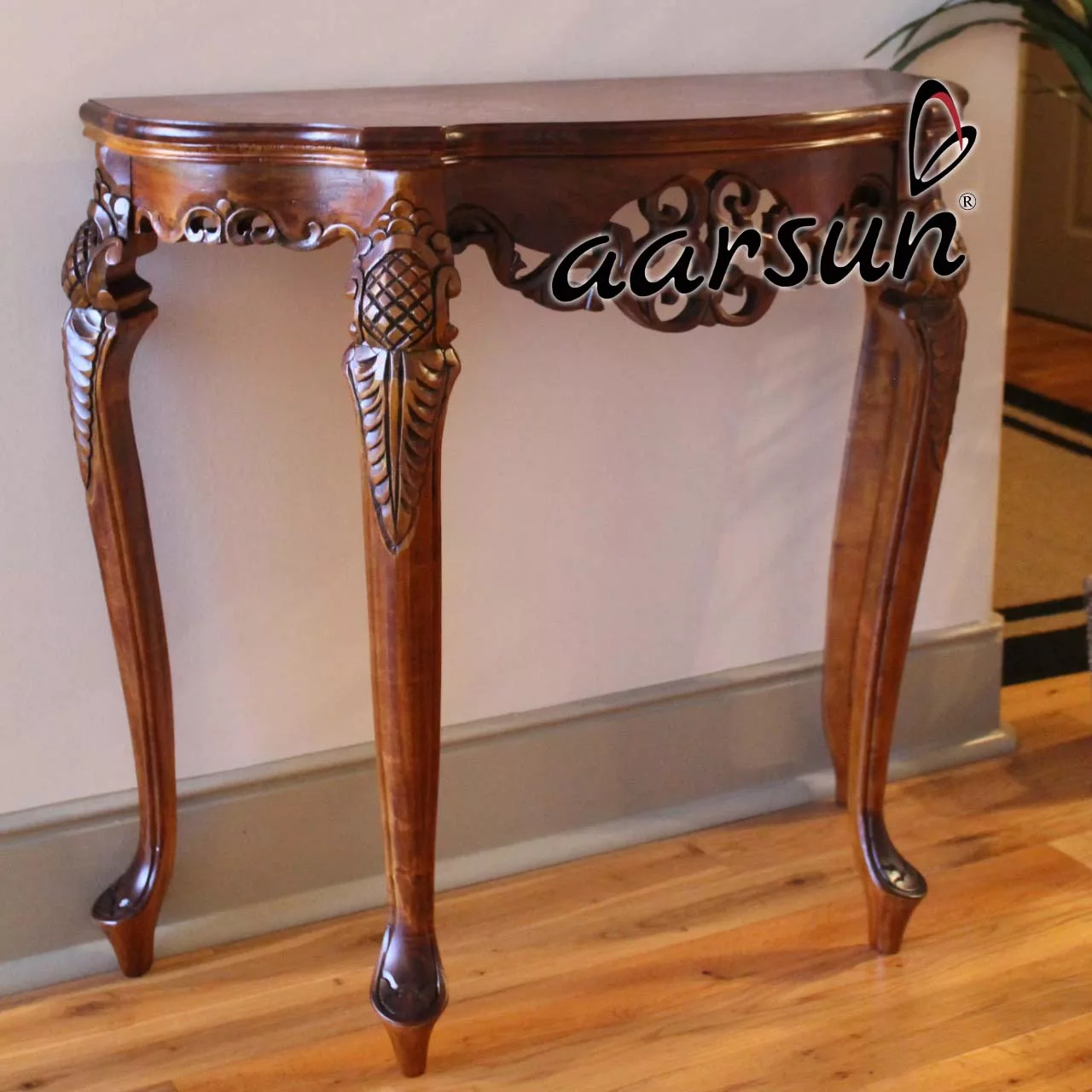 Handmade Wood Console Table Design