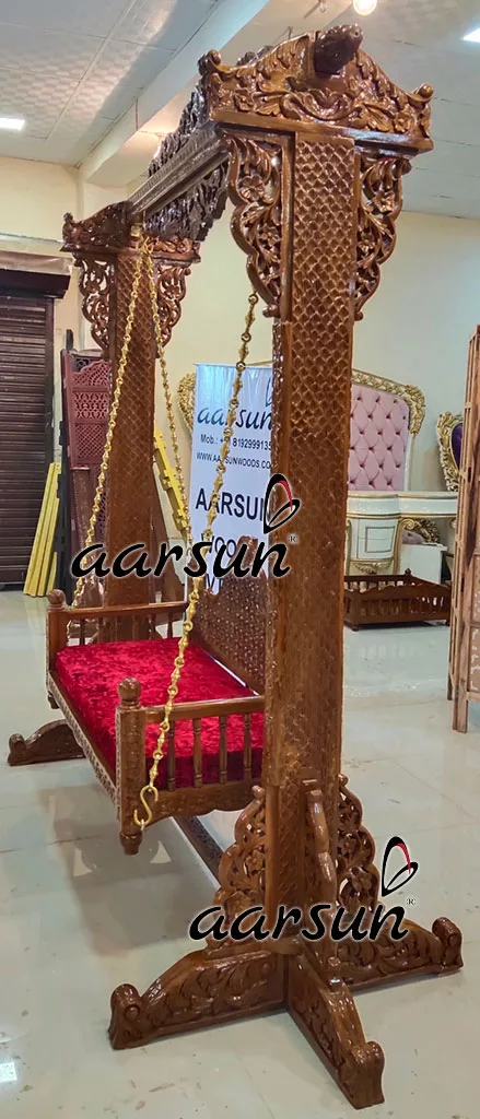 Wooden Elegantly Carved Swing UH-YT-328-A