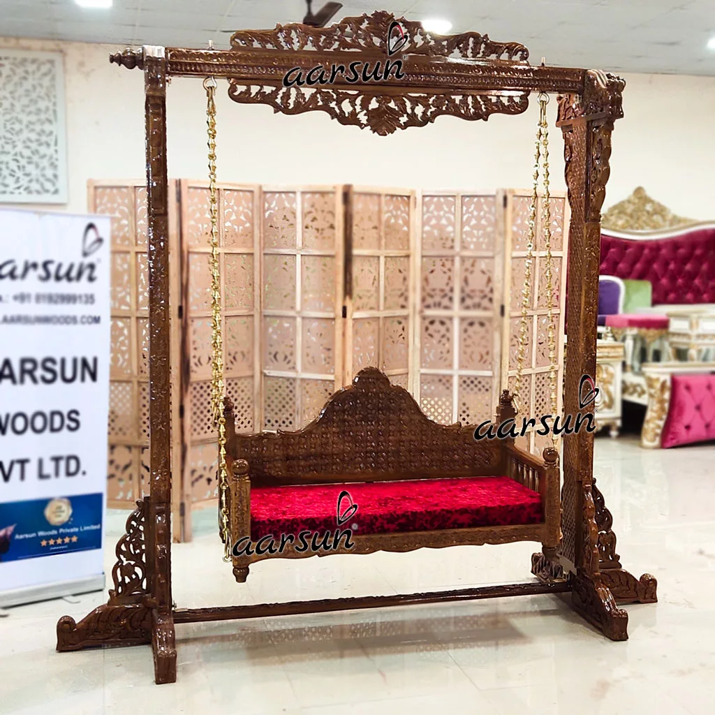 Wooden Elegantly Carved Swing UH-YT-328