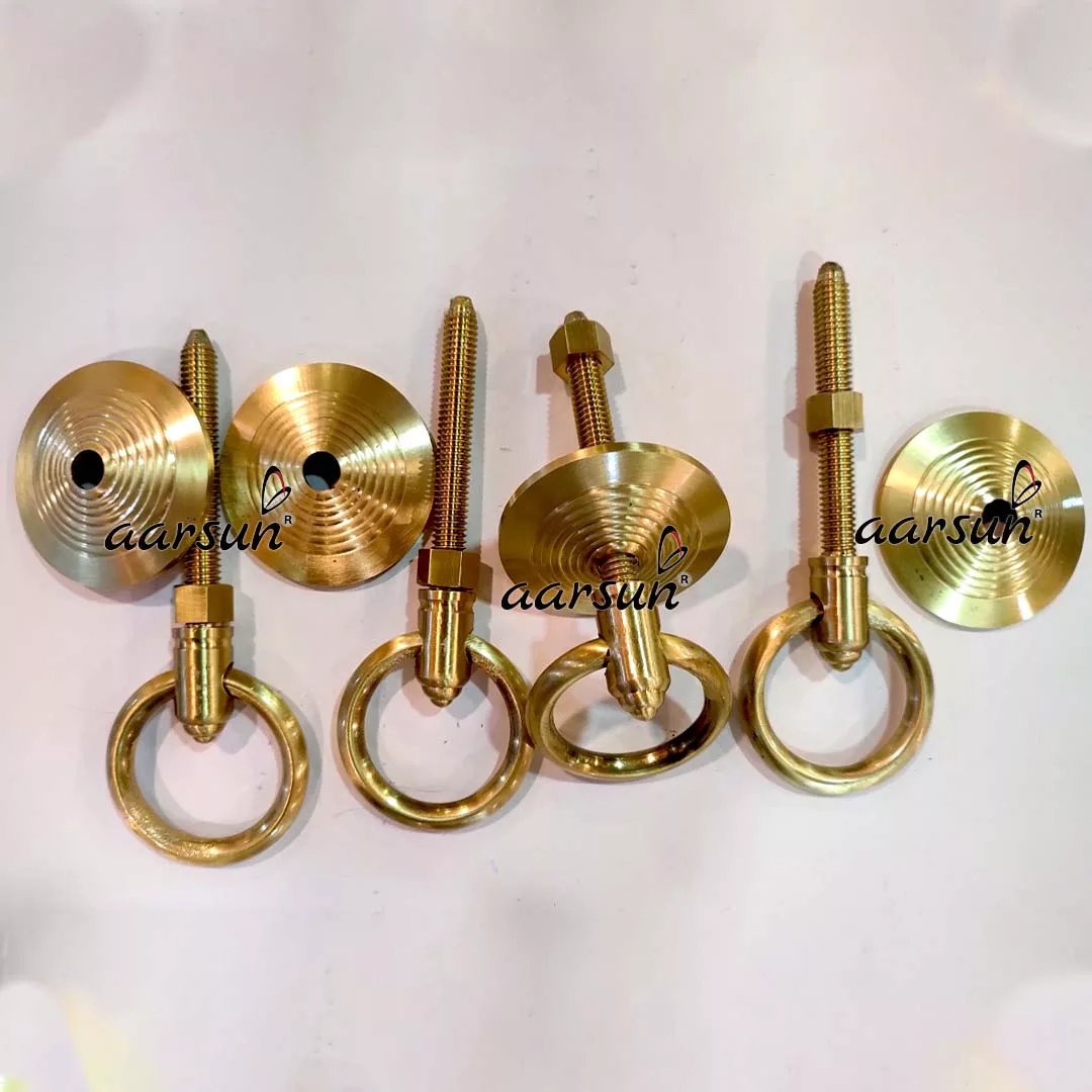 Brass Jhula Chain Ring Hook Gold finish