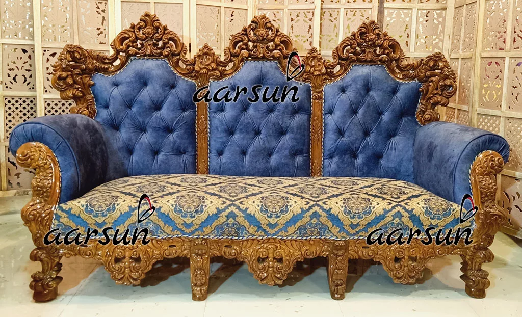 Aarsun Double Carved Luxurious 7 Seater Sofa Set UH-YT-351-B