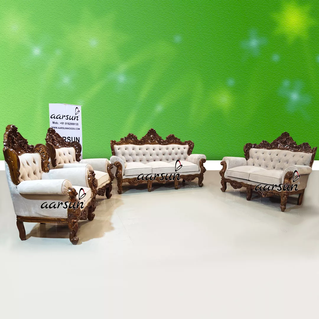 Image for Handcrafted 7 Seater Tufted Back Sofa Set UH-YT-357